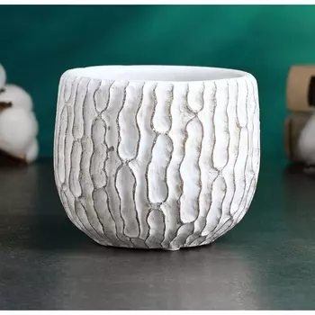 Кашпо для цветов «Томми», 111110 см, бетон, серое