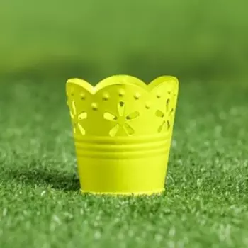 Кашпо "Ведерко" ажур, МИКС, 6х6см