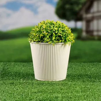 Кашпо «Ведёрко Килли», 141413 см, белое