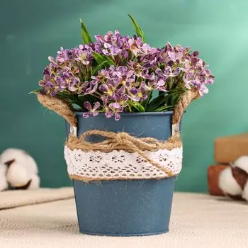 Кашпо «Ведерко Линдберг», 101011 см, синее