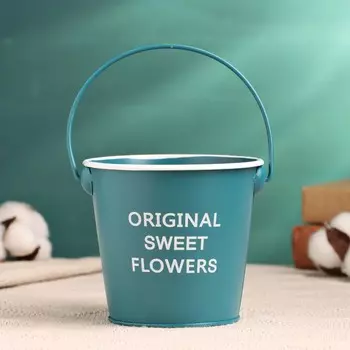 Кашпо «Ведёрко Original», 111110 см, изумрудное