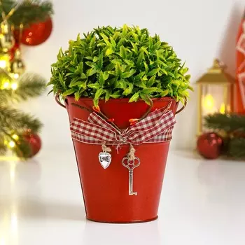 Кашпо «Ведерко Рустад», 121213 см, красное