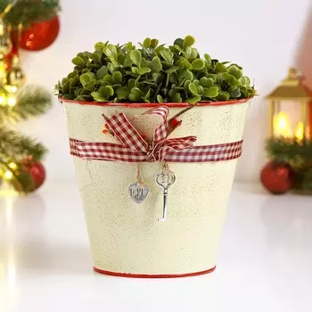 Кашпо «Ведерко Рустад», 151514 см, бежевое