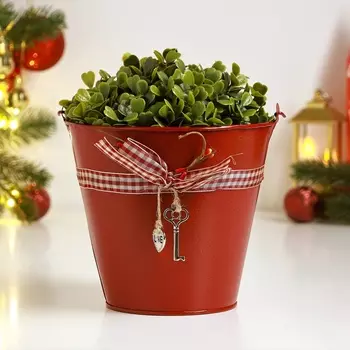 Кашпо «Ведерко Рустад», 151514 см, красное