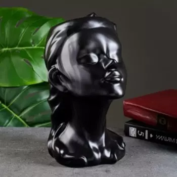 Кашпо - ваза "Лилит" чёрное 25*14см