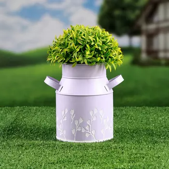 Кашпо - ваза «Ландыши», 11.511.515.5 см, лавандовое