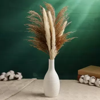 Ваза «Страйбер», 209 см, керамика, белая