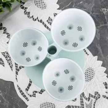 Каскад цветочный пластиковый «Пирамида», 3 шт, цвет мята