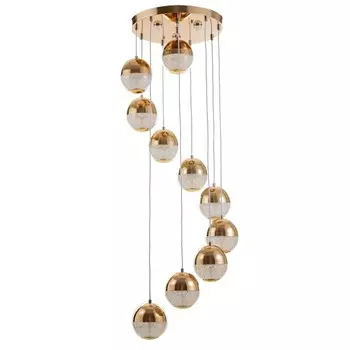 Каскад «Лакшери» 10LED+3LED 79 Вт ПДУ золото 4040200 см BayerLux
