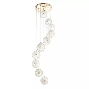 Каскад "Ледис" 10LED+3LED 99Вт ПДУ золото 40х40х200см BayerLux