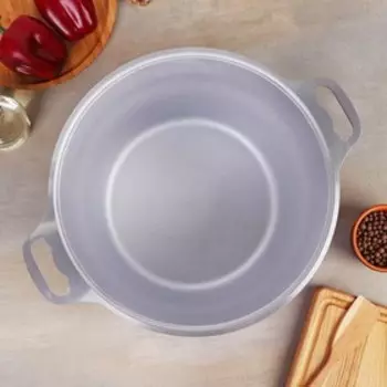 Кастрюля, 10 л, металлическая крышка, цвет бордовый