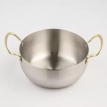 Кастрюля, 29,5×22×9, толщина 1 мм, 201 марка стали, цвет золотой