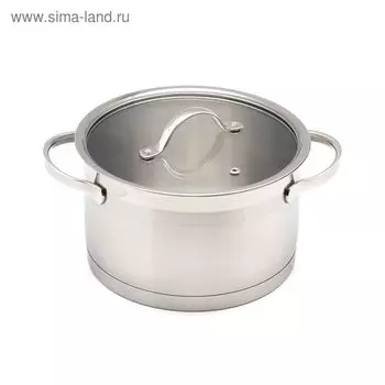 Кастрюля Atlantis Aurora, цвет хромированный, 2.5 л, d=18 см