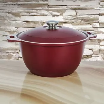 Кастрюля «Бордо», 3 л, 30×24,5×12 см, алюминиевая крышка