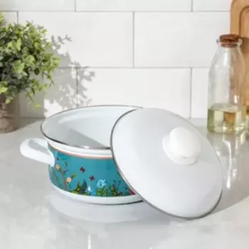 Кастрюля Доляна Garden, 2 л, цвет белый