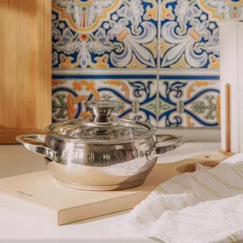 Кастрюля SL Home «Олла», 1.5 л, d=16 см, h=8 см, с крышкой, капсульное дно, индукция, нержавеющая сталь