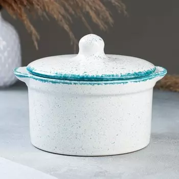 Кастрюля Борисовская керамика «Варадеро», 1 л, 1513 см, белая