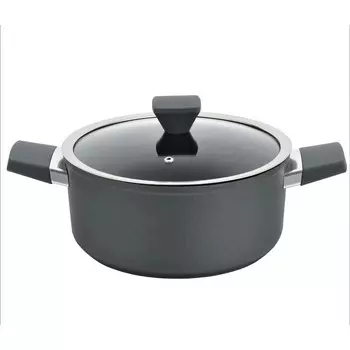 Кастрюля Lenardi, с крышкой, алюминий, 4 л, d=24 см