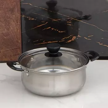 Кастрюля Promo, 1.7 л, 208 см, с крышкой, нержавеющая сталь