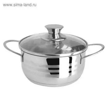 Кастрюля Regent inox Bimbo Vitro, размер 16х8 см 1.5 л