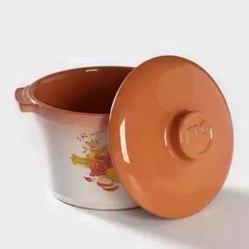 Кастрюля Rustic kitchen, 500 мл, с керамическими ручками и крышкой