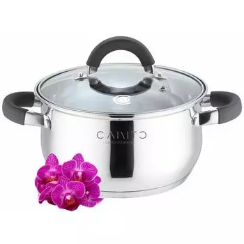 Кастрюля с крышкой, 18 см, 2.4 л