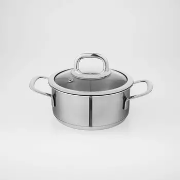 Кастрюля KUKMARA SAFIA, 1.2 л, d=16 см, капсульное дно, индукция, нержавеющая сталь