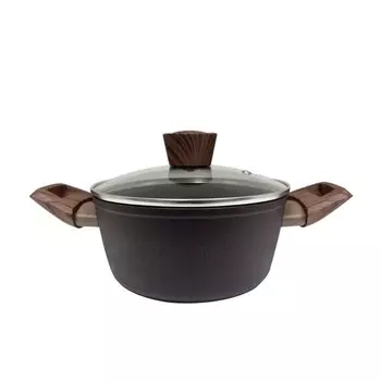 Кастрюля Winner Marroni, 3.2 л, d=22 см, с крышкой, антипригарное покрытие