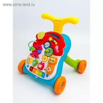Каталка-ходунки Amarobaby study walker, 3 в 1, цвет зелёный