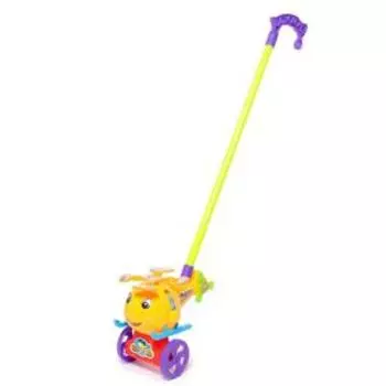 Каталка на палке «Вертолёт», цвета МИКС