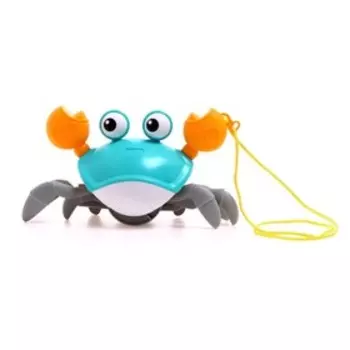 Каталка на верёвке «Краб», водоплавающая, цвет бирюзовый