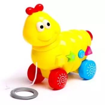 Каталка на верёвке «Забава», световые и звуковые эффекты, МИКС