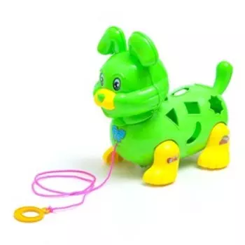 Каталка-сортер на верёвке «Зайчик», МИКС