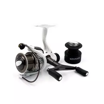 Катушка б/ин Namazu White Fish WF4000, 4+1 подшипник, 5.1:1, металлическая шпуля + запасная графитовая