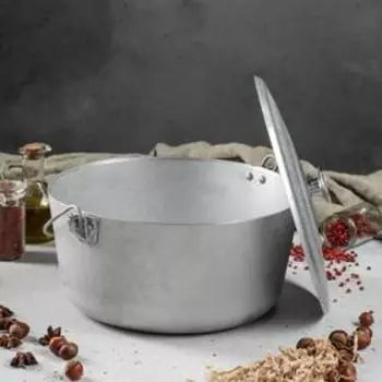 Казан алюминиевый "Рыбацкий", с крышкой, 6 л