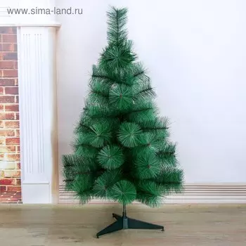 Искусственная ёлка настольная «Зимнее волшебство. Кедр зелёный», 90 см, d иголок 10 см, d нижнего яруса 58 см, 57 веток отгибаются