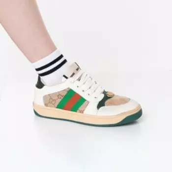 Кеды детские, цвет белый/бежевый МИКС, размер 34