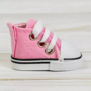 Кеды для кукол, длина подошвы 5 см, нежно-розовые