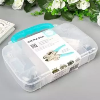 Кейс с люверсами для установщика (без установщика) WRMK "Crop-A-Dile. Aqua"