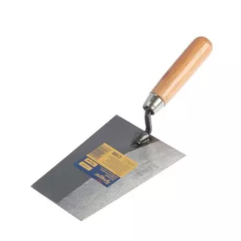Кельма отделочника ТУНДРА, «трапеция», деревянная рукоятка, 150 мм