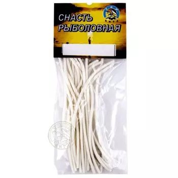 Кембрик, d=1,5х2,5 мм, 10 см, 20 шт, цвет белый