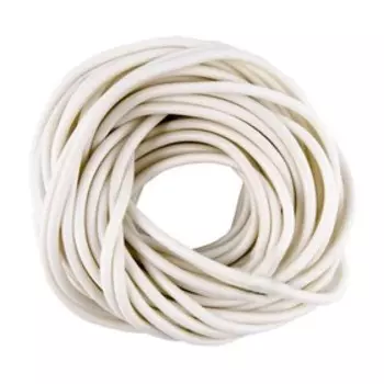 Кембрик-моток, d=2,0х3,0 мм, 1 м, 10 шт, цвет белый