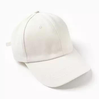 Кепка "Бейсболка" детская, цвет белый, размер 52-54