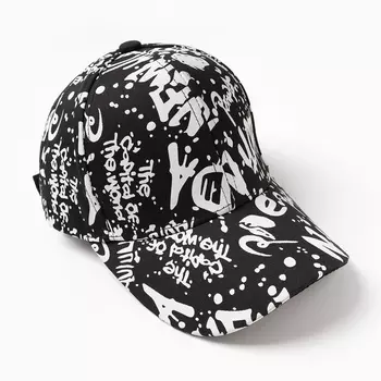 Кепка "Бейсболка" детская, цвет черный, размер 54-56