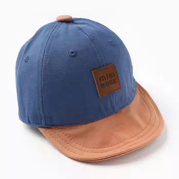 Кепка "Бейсболка" детская, цвет синий, размер 44-46