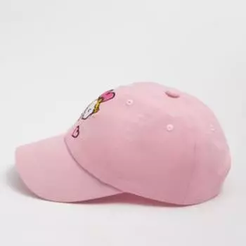 Кепка «Бейсболка» для девочки, цвет розовый, размер 48-52