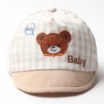 Кепка детская MINAKU Baby, размер 48, бежевая