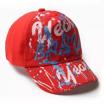 Кепка детская MINAKU Baby, красная, размер 50-52