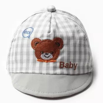 Кепка детская MINAKU Baby, размер 48, серая
