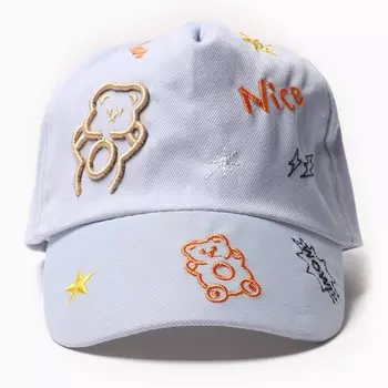 Кепка детская MINAKU цвет голубой, размер 48-50